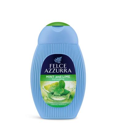 Felce Azzurra Mint And Lime - Refreshing Essence Shower Gel - Blended With Notes Of Musk, Jasmine Petals And Orchids - Intense Formula Leaves Skin Naturally Moisturized And Energized - 8.4 Oz