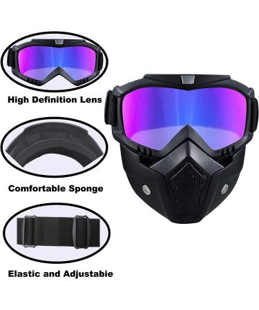 Anti-Fog Full Face Paintball Mask for Motorcycle, Cycling, Skiing - Colorful - Buy Online on SooperMarket.com
