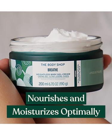 The Body Shop Light Gel Body Cream - Refreshing Eucalyptus & Rosemary - Non-Greasy Lightweight Formula - 200ml - Buy Online on SooperMarket.com