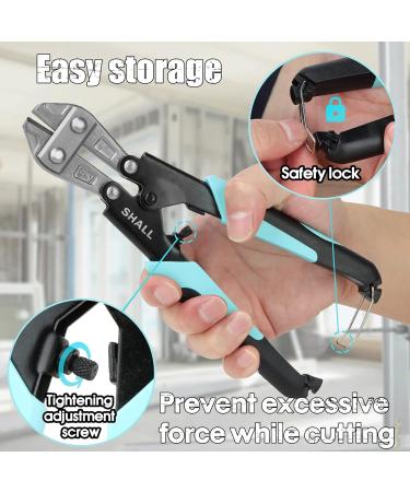 SHALL 3-Piece Bolt Cutter Kit 14" Heavy Duty Bolt Cutter 8" Wire Cutter 8" Wire Rope Cutter Ergonomic Handle Security Lock More Efficient Leverage & Adjustable Opening Carrying Case Included - Buy Online on SooperMarket.com