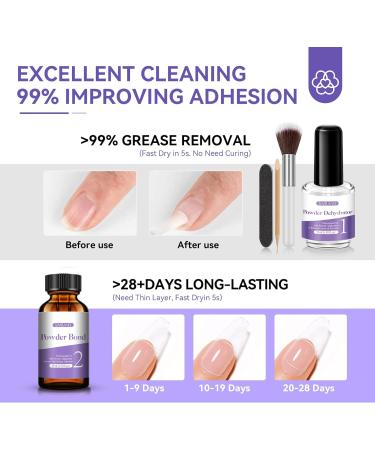Saviland Professional Nail Dehydrator and Primer Set - Non-Acid pH, Fast Air Dry Formula for Gel Polish and Acrylic Powder Application - 2X15ml - Buy Online on SooperMarket.com