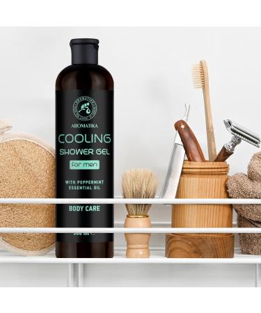 Shower Gel Cooling 500ml - Shower Gel for Men with Peppermint Essential Oil - Body Care - Cleansing and Care - Fresh Fragrance - Masculine Aroma - Body Wash for Him - Shower Gel - Buy Online on SooperMarket.com