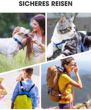 Simplethings Waterproof AirTag Dog Collar - Anti-Loss Silicone Holder for Apple AirTag - Black M-22mm - Perfect for Cats & Dogs - Buy Online on SooperMarket.com