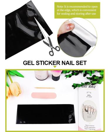 Kalolary 20PCS Nail Adhesive Wrap Gel Polish Strips - Solid White | Self-Adhesive Nail Wrap Stickers for UV/LED Lamp | Easy Cured Gel Nail Decals - Buy Online on SooperMarket.com