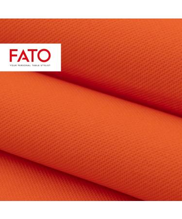 FATO Disposable Napkins - Soft & Gentle 40-Pack | 38x38cm - 2-Layer Orange | 100% Pure Cellulose Paper - FSC Certified - Buy Online on SooperMarket.com