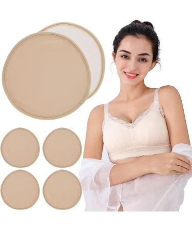 SHAFUFU 4 Pack Reusable Organic Oil Breast Pads | Leak-Proof & Washable Soft Compress for Women | Perfect for Relaxation (Castor Oil Not Included - Buy Online on SooperMarket.com