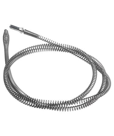 1Pc Drainer Pipe Dredging Tool Drill Connector Rod Spring Pipe Sewer Unblocker 3/2/1M Manganese Steel For Bathroom Kitchen (Size : A)