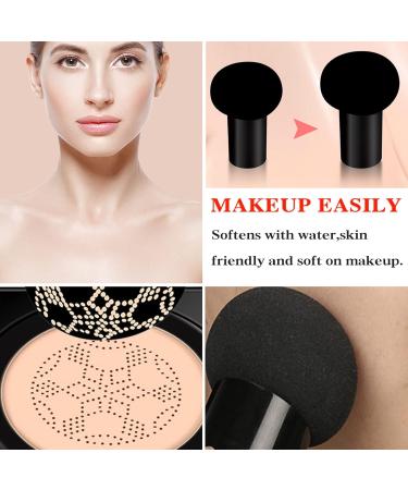 Mushroom Head Air Cushion CC Cream Foundation Moisturizing BB Cream Foundation Makeup Long Lasting CC Cream Liquid Foundation Matte Concealer Foundation Suitable for All Skin Types(Ivory) - Buy Online on SooperMarket.com