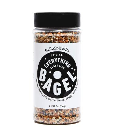 Everything Bagel Seasoning Original XL 9 Ounce Jar, Sea Salt, Spices, Sesame Seeds, Dried Onion Flakes & Garlic Blend, Gluten Free & Keto Seasoning Original 9 Ounce (Pack of 1)