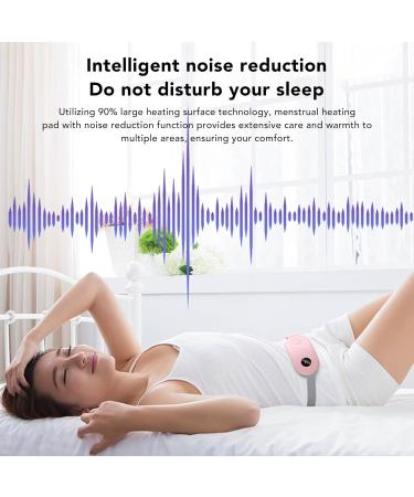 Portable Wireless Heating Pillows for Menstruation Relief - Adjustable Pink Pain Relief Pillow for Women & Girls - 3 Modes & Auto Shutdown - Buy Online on SooperMarket.com