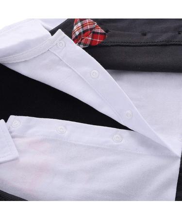 AmzBarley Baby Boys Gentlemans Outfit Suit | Long/Short Sleeve Dress Shirt Pants Vest Bowtie Tuxedo Rompers | Birthday Party Evening Wear | Black 103-b 3-6 Months - Buy Online on SooperMarket.com