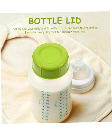 10-Pack Mam Lid Milk Airtight Plastic Glass - Replacement Caps for Bottles | Compatible with Water Holders & Breastfeeding | Green 4.3x4.3x1.5cm - Buy Online on SooperMarket.com