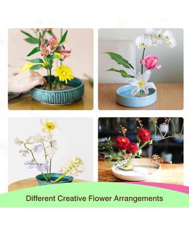 24Pcs Japanese Mini Kenzan Ikebana Flower Frogs - 23mm Diameter Floral Pin Holder for Plant Decoration and Arrangement - Buy Online on SooperMarket.com