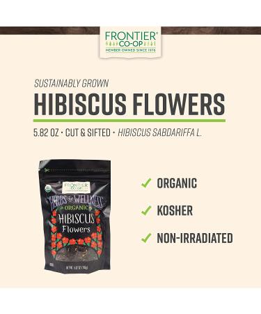 Buy Frontier Co-op Organic Hibiscus Flowers 5.82 oz - Premium Dried Hibiscus Tea - Buy Online on SooperMarket.com