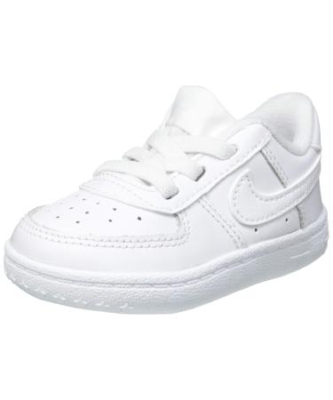 Nike Unisex Kids Force 1 Crib (CB) Running Shoe White/White-White 0.5 Child UK