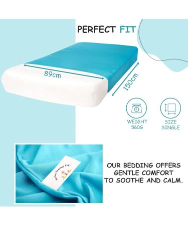 Sensory Compression Bed Sheet for Kids with Autism & Anxiety - Sentire-Sensory UK - Single Blue - Buy Online on SooperMarket.com