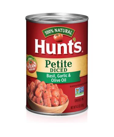Hunt's Petite Diced Tomatoes Garlic & Olive Oil, 14.5 oz