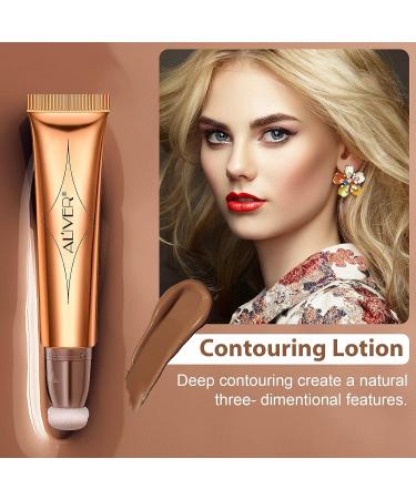 Contour Beauty Wand - Liquid Face Concealer with Cushion Applicator for Natural Matte Finish - Lightweight and Blendable Cream Contouring Stick - Cruelty-Free - 01 Contouring Pen - Buy Online on SooperMarket.com