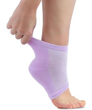 Glowxie Moisturizing Gel Heel Socks - 2 Pairs | Deep Hydration for Cracked Heels with Essential Oils and Vitamins | Open Toe Design - Buy Online on SooperMarket.com