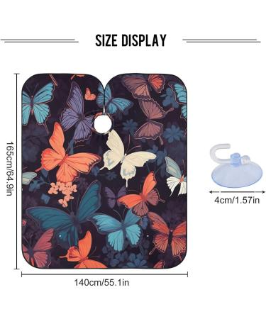 Kigai Butterfly Leaf Barber Cape - Waterproof Adjustable Hair Cutting Cape for Men & Women | Professional Salon Hairdressing Gear - Buy Online on SooperMarket.com
