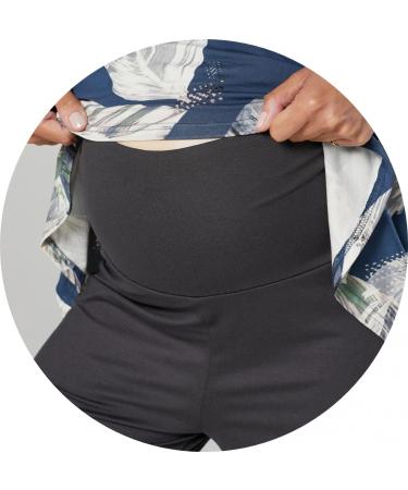 HAPPY MAMA Maternity Nursing Nightwear Set - Top, Pants & Robe 558p (Graphite Melange/Black) - Buy Online on SooperMarket.com