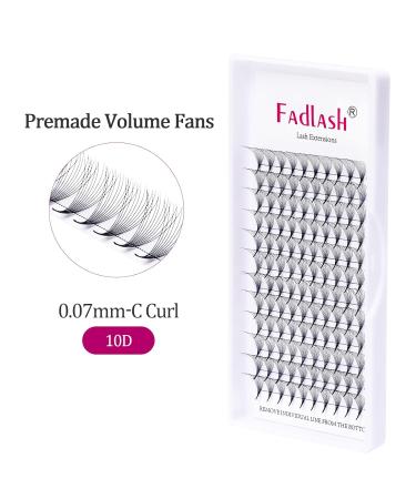 Buy 10D Volume Eyelash Extensions - 0.07mm C Curl 12mm Individual Lashes | Shop Premium Artificial Eyelashes Online - Buy Online on SooperMarket.com