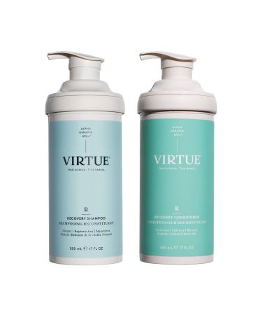 VIRTUE Recovery Shampoo & Conditioner Set | Large Size 17 oz