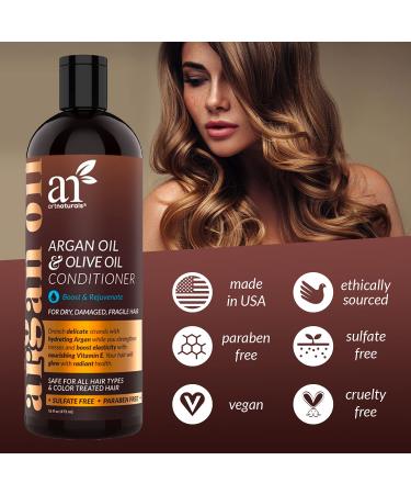 Artnaturals Argan & Olive Oil Conditioner 16 fl oz - Boost & Rejuvenate Hair - Buy Online on SooperMarket.com