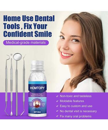 Tooth Repair Set | Temporary Denture Kit | Self-Confident Smile with Thermal Adaptation Beads - 30ml - Buy Online on SooperMarket.com