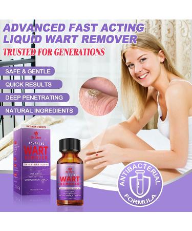 Dr. DERM Maximum Strength Wart Remover Liquid Gel - Fast-Acting Treatment for Plantar, Genital, Corn, Common, and Flat Warts - Natural and Safe Formula - 0.5 Fl Oz - Buy Online on SooperMarket.com