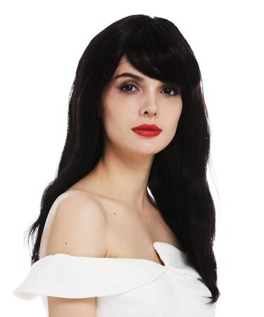 WIG ME UP DW-2198-HH-MF-1B | Human Hair Black Lace Front Long Straight Ladies Wig - International Shipping Available - Buy Online on SooperMarket.com