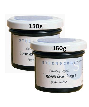 Tamarind Paste Concentrate (Makes 4 x Weight in Paste) Bundle Consisting of 2 x Steenbergs Tamarind Paste Concentrate 150g. Makes 1.2kgs of Paste