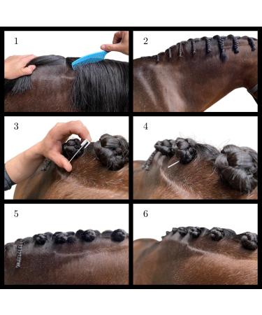 Quick Knot Deluxe Mane Clip for Horses & Ponies | Reusable Standard White | International Shipping - Buy Online on SooperMarket.com