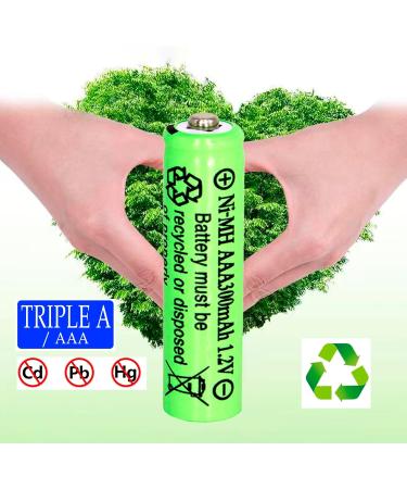 Buy 1.2V AAA 300mAh Ni-MH Rechargeable Batteries for Solar Lights - 20 Pack | Fast International Shipping - Buy Online on SooperMarket.com