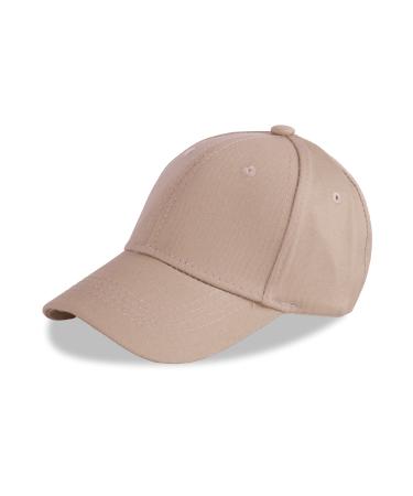 LANGZHEN 100% Cotton Outdoor Children's Kids Plain Baseball Cap Hat Adjustable Sun Hat for Girls Boys 1-2 Years Coffee
