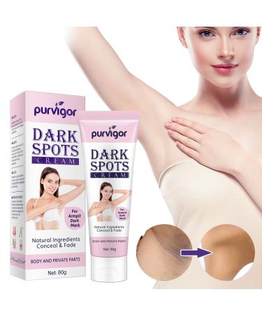 PEPHUCA Dark Spot Corrector Cream Underarm Cream for Face and Body Neck Armpit Knees Elbows Private Areas Intimate Areas Legs Bikini Line 80g White 5 cubic_centimeters