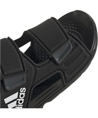 adidas Unisex Kids Altaswim Beach & Pool Shoes - Black/White/Grey - Size 2 US Little Kid - Buy Online on SooperMarket.com