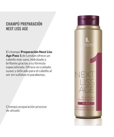 Lendan LD Next Liss Age Champ Alisado 300ml - Buy Online for Smooth Sleek Hair | International Shipping Available - Buy Online on SooperMarket.com