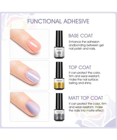 Buy Rosalind Shellac Base & Top Coat UV Gel Nail Polish - Durable Matte & Glossy Finish Set for Perfect Nails - Buy Online on SooperMarket.com