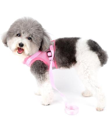 Ranphy Cat Dishes & Adjustable Dog Harness - Reflective No Pull Soft Mesh Comfortable Fit for Small Dogs - Pink - Buy Online on SooperMarket.com