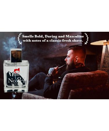 G.B.S No.84 - Eau De Toilette - Fresh Romantic Smooth Scent Smells Like a Fresh Shave Long Lasting Cologne Gift For Men (3.4 Fl oz) - Buy Online on SooperMarket.com