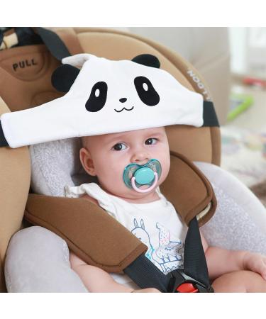 Baby Carseat Head Support Strap - Neck Protection Belt for Toddler & Infant | Safe Car Seat Headrest Band for Sleep Positioner (White) - Buy Online on SooperMarket.com