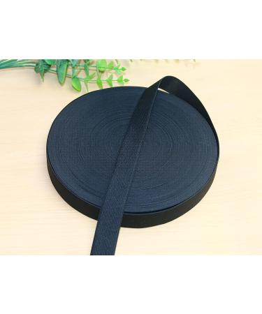 1'' Black Wide Knit Elastic Spool - 40 Yards | Heavy Stretchy Band for DIY Sewing Craft | High Elasticity Knit Band - 1 25mm Black - Buy Online on SooperMarket.com