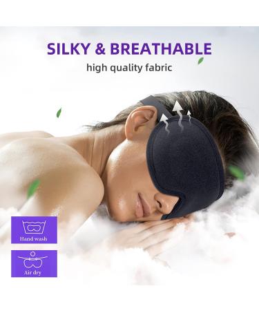 WOVTE Cooling Eye Mask Reusable Hot or Cold Therapy Gel Bead Eye Mask with Soft Plush Backing and Adjustable Strap for Puffy Eyes Dry Eyes Dark Circles Headache (Black) - Buy Online on SooperMarket.com