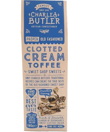 Charles Butler | Gift Box of Handmade Fudge 100g Clotted Cream Fudge 190g and Fruit Drops 100g - Buy Online on SooperMarket.com