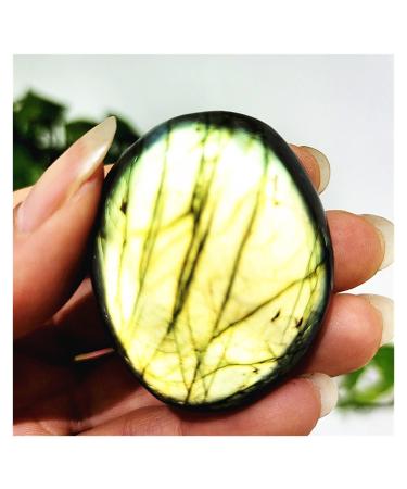 Natural Crystal Rough Natural Labradorite Stone Crystal Palm Stones Plaything Crystals and Home Decoration 1PC Home Collections (Color : 150-160g)