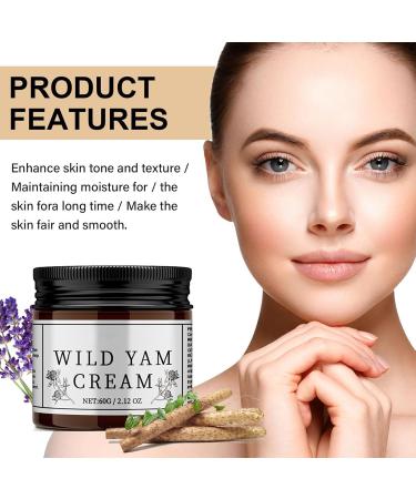 Wild Yam Cream 60ml Wild Yam Cream Hormones Balance Wild Yam Skin Cream Wild Yam Cream Natural Night Sweats Cream For Menopause Dry Skin Moisturization - Buy Online on SooperMarket.com