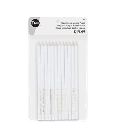 Dritz Pencils White Marking  12 Count (Pack of 1) White 12 Count (Pack of 1)