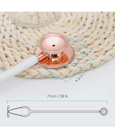 Clairre Rose Gold Stethoscope - Dual Head for Cardiology, Ideal Gift for Doctors and Nurses - Medical Diagnostic Tool for Clinical and Home Health Use - Buy Online on SooperMarket.com