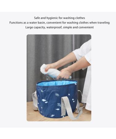 Verdant Touch Foot Bath Basin Portable Travel Foot Bath Tub Collapsible Basin for Outdoor Picnic Navy Whale - Buy Online on SooperMarket.com